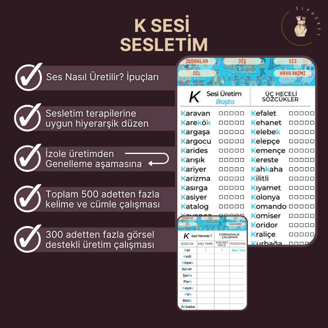 K Sesi Sesletim Materyali