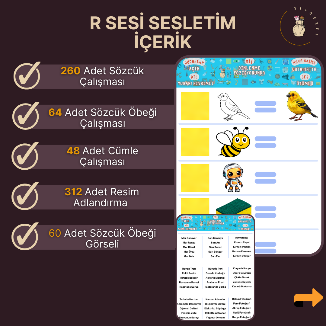 R Sesi Sesletim Materyali