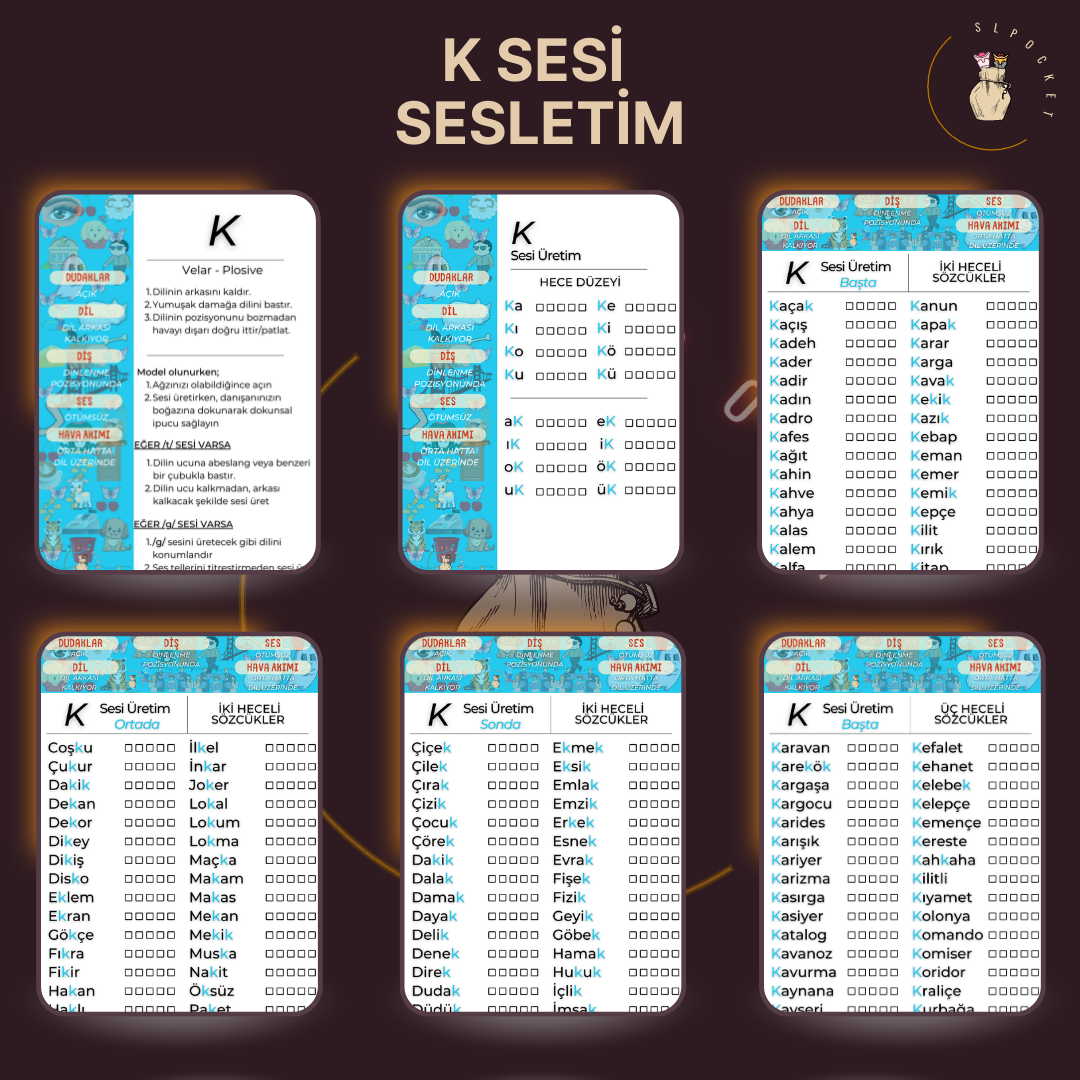 K Sesi Sesletim Materyali