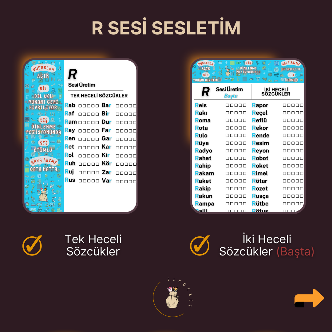 R Sesi Sesletim Materyali