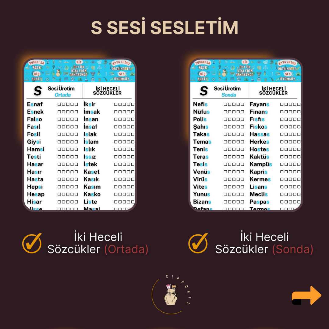 S Sesi Sesletim Materyali