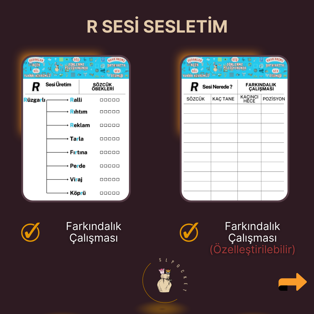 R Sesi Sesletim Materyali