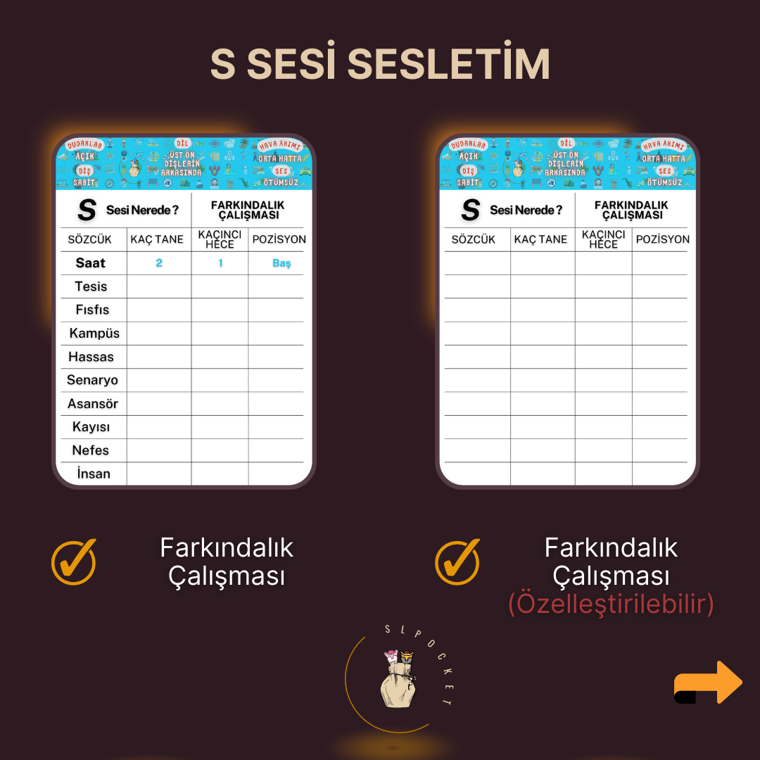 S Sesi Sesletim Materyali